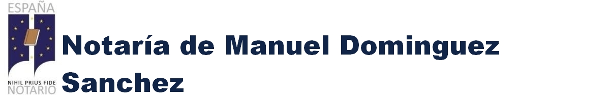 Notaría de Manuel Domínguez Sánchez en Pedreguer