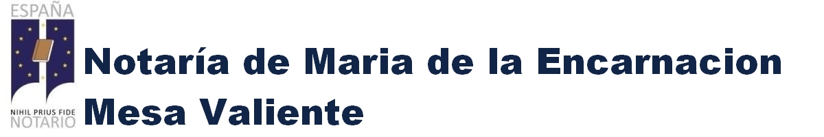 Notaría de María de la Encarnación Mesa Valiente en Manises
