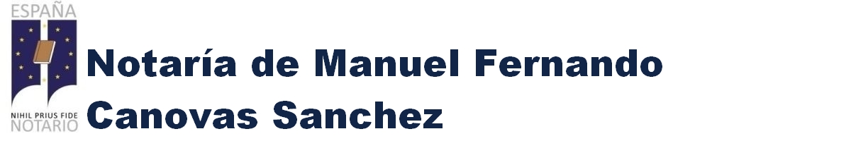 Notaría de Manuel Fernando Cánovas Sánchez en San Sebastián