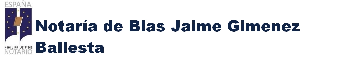 Notaría de Blas Jaime Giménez Ballesta en Orihuela