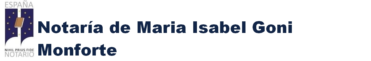 Notaría de María Isabel Goñi Monforte en Venta de Baños